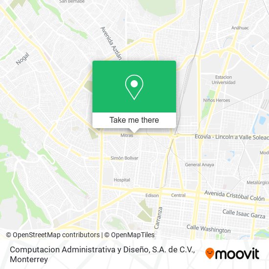 Mapa de Computacion Administrativa y Diseño, S.A. de C.V.
