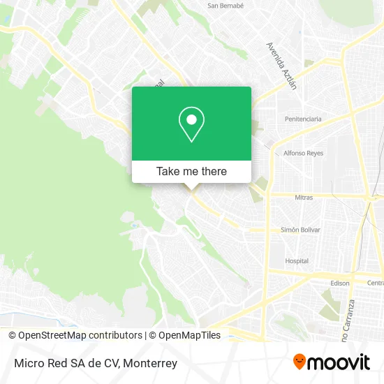 Mapa de Micro Red SA de CV