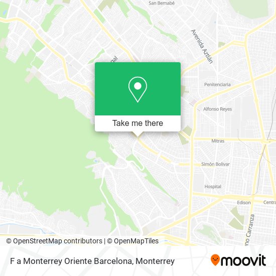 F a Monterrey Oriente Barcelona map