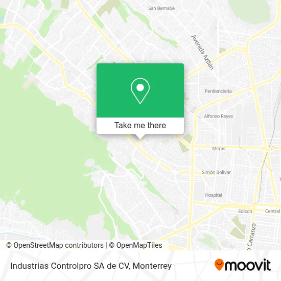 Industrias Controlpro SA de CV map