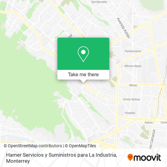 Mapa de Hamer Servicios y Suministros para La Industria