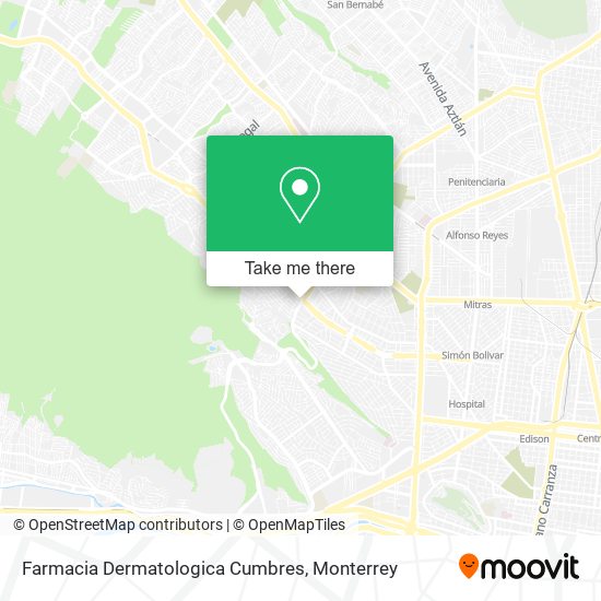 Mapa de Farmacia Dermatologica Cumbres