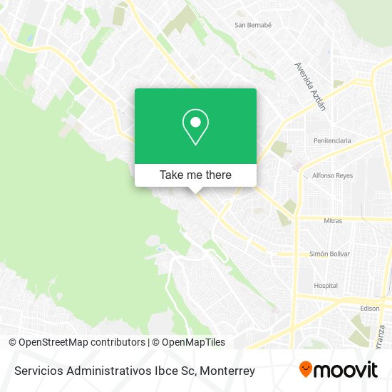 Servicios Administrativos Ibce Sc map