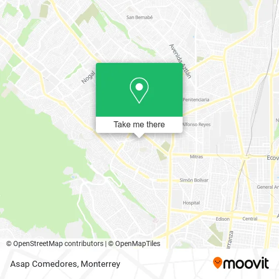 Asap Comedores map