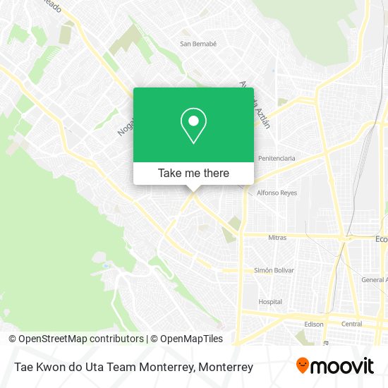 Tae Kwon do Uta Team Monterrey map