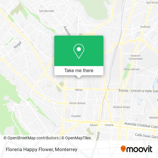 Floreria Happy Flower map