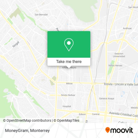 MoneyGram map