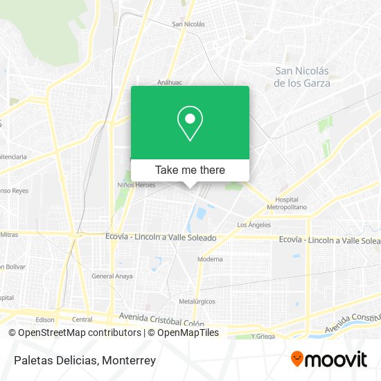 Paletas Delicias map