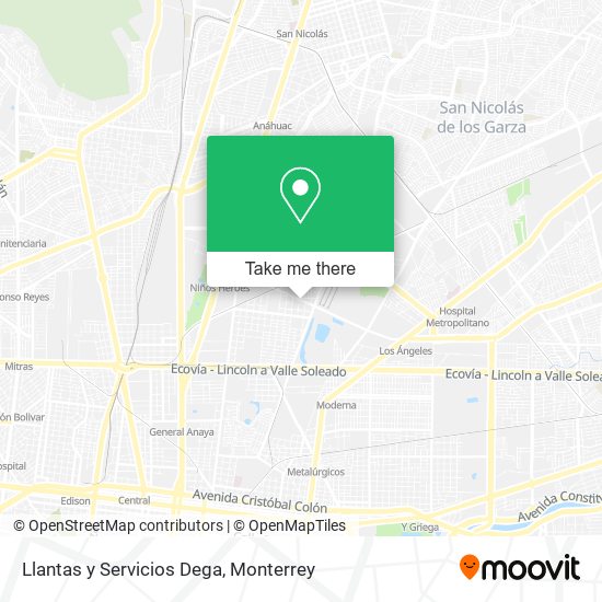 Llantas y Servicios Dega map