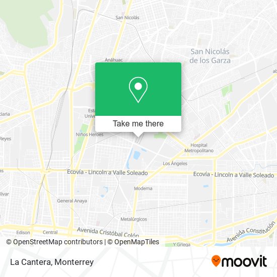 Mapa de La Cantera
