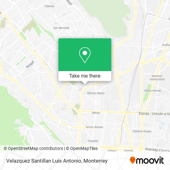 Velazquez Santillan Luis Antonio map