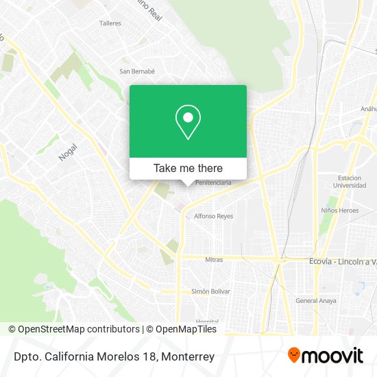 Dpto. California Morelos 18 map