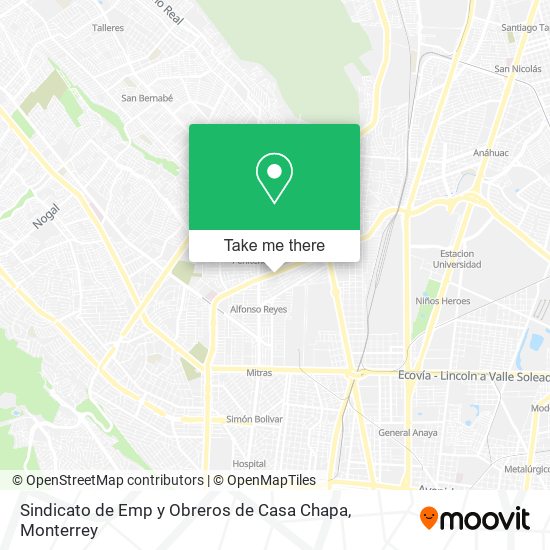 Mapa de Sindicato de Emp y Obreros de Casa Chapa