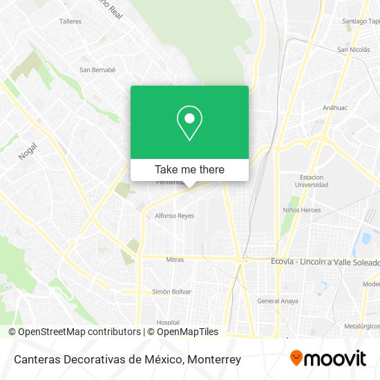 Canteras Decorativas de México map
