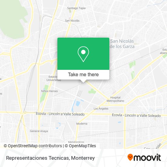 Representaciones Tecnicas map