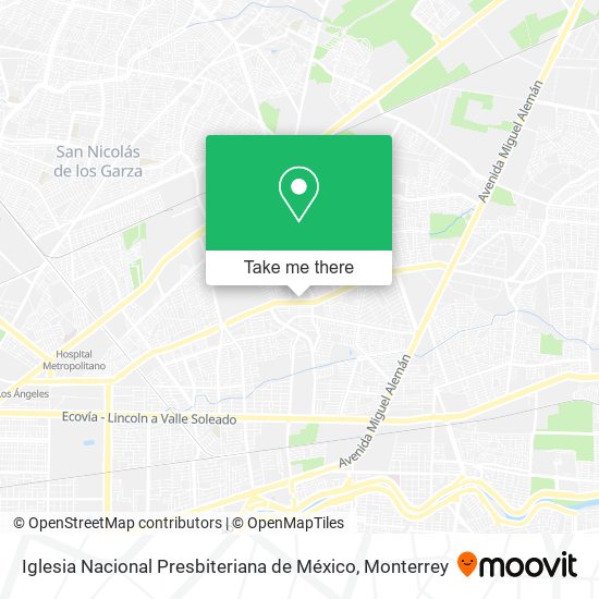 Iglesia Nacional Presbiteriana de México map