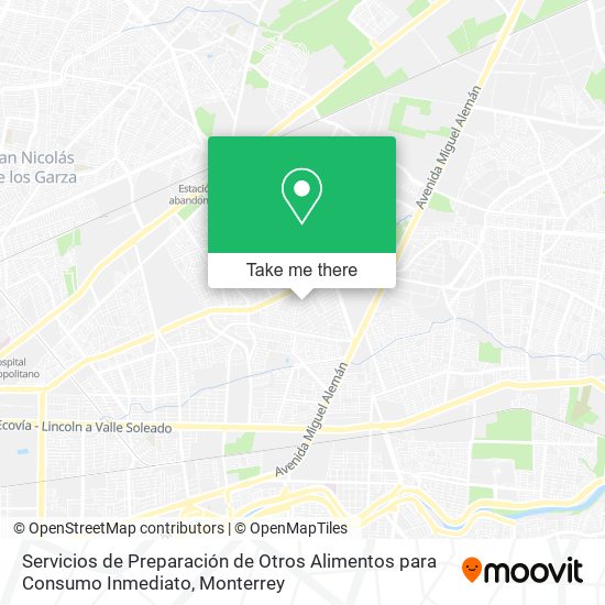 Servicios de Preparación de Otros Alimentos para Consumo Inmediato map