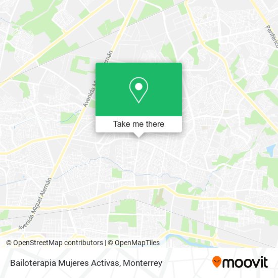 Bailoterapia Mujeres Activas map