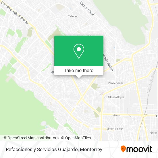 Refacciones y Servicios Guajardo map
