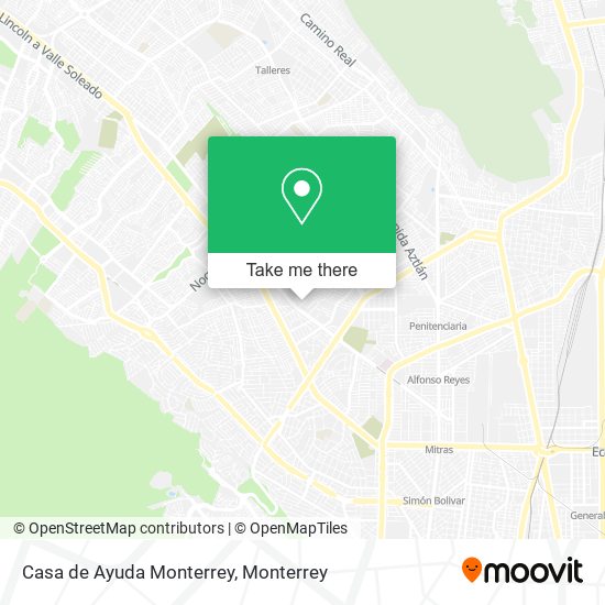 Casa de Ayuda Monterrey map