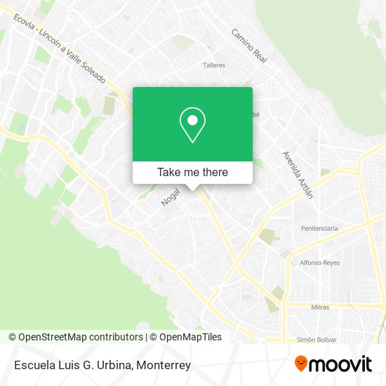 Escuela Luis G. Urbina map