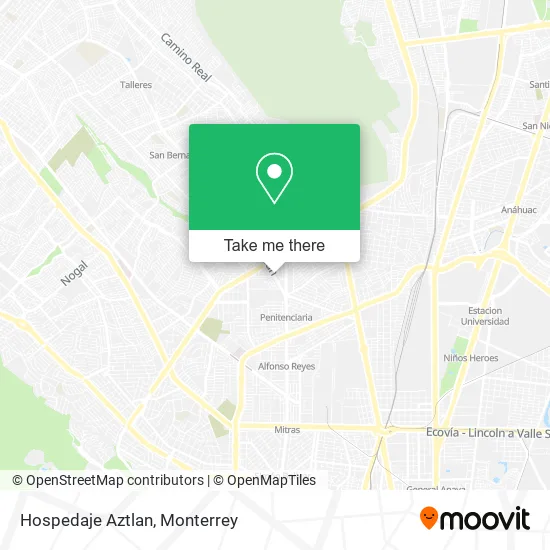 Hospedaje Aztlan map