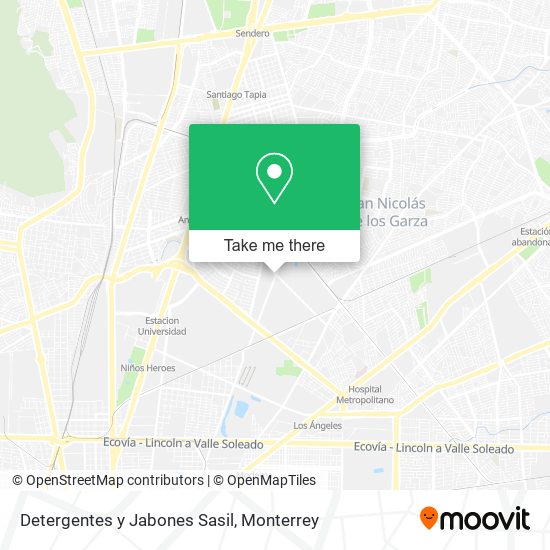 Detergentes y Jabones Sasil map