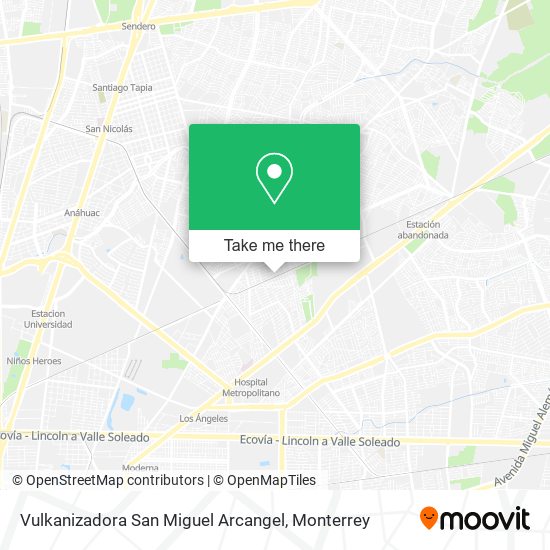 Vulkanizadora San Miguel Arcangel map