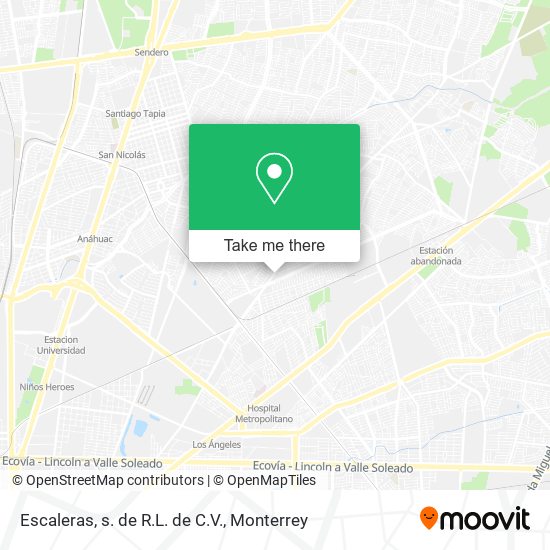 Escaleras, s. de R.L. de C.V. map