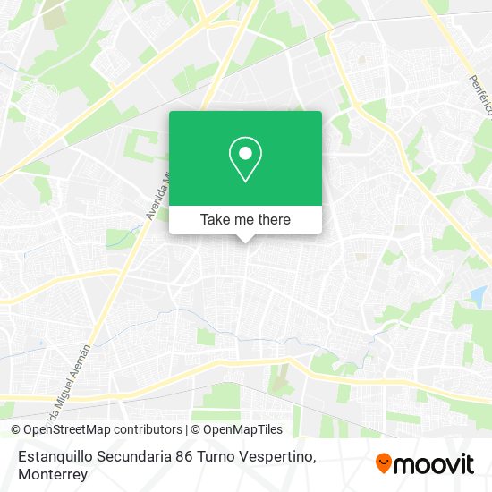 Mapa de Estanquillo Secundaria 86 Turno Vespertino