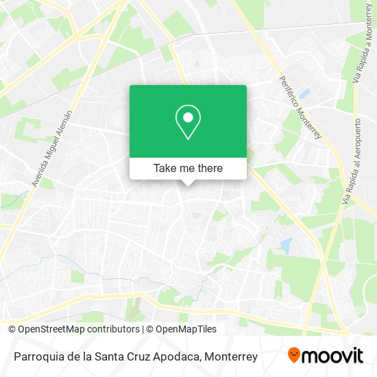 Mapa de Parroquia de la Santa Cruz Apodaca