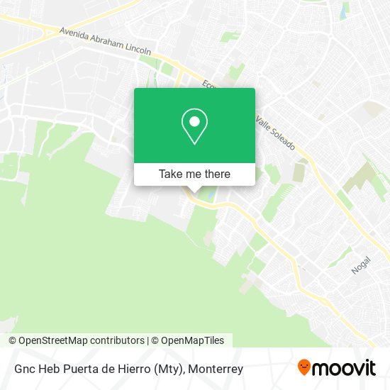 Gnc Heb Puerta de Hierro (Mty) map