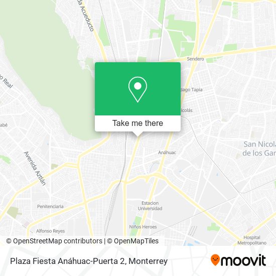 Plaza Fiesta Anáhuac-Puerta 2 map