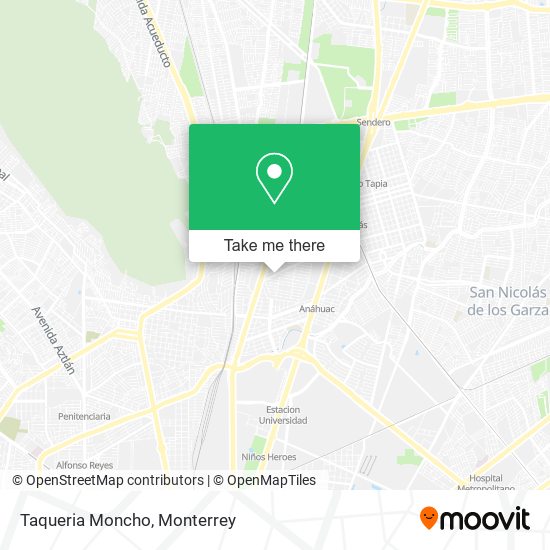 Taqueria Moncho map