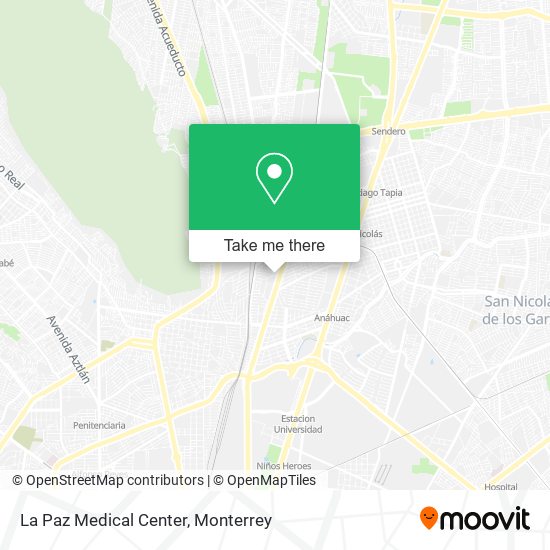 La Paz Medical Center map