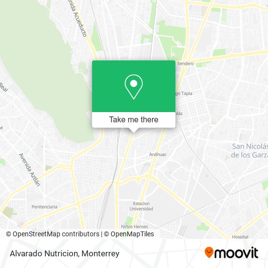 Alvarado Nutricion map