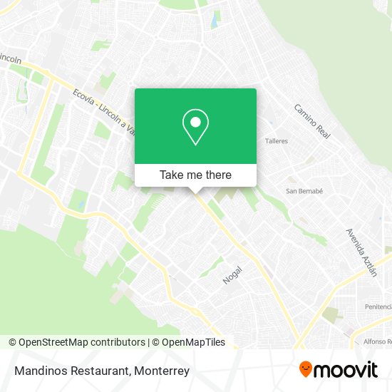 Mandinos Restaurant map