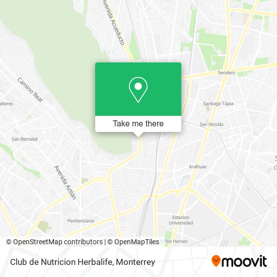 Mapa de Club de Nutricion Herbalife