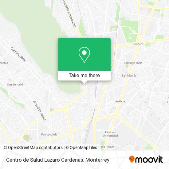 Mapa de Centro de Salud Lazaro Cardenas