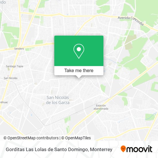 Gorditas Las Lolas de Santo Domingo map