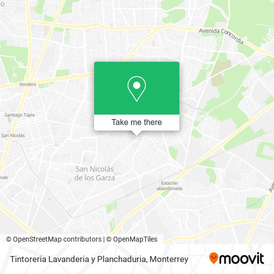 Mapa de Tintoreria Lavanderia y Planchaduria