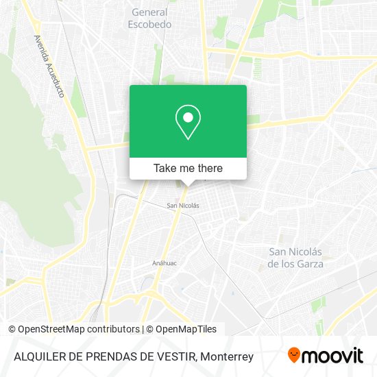 ALQUILER DE PRENDAS DE VESTIR map