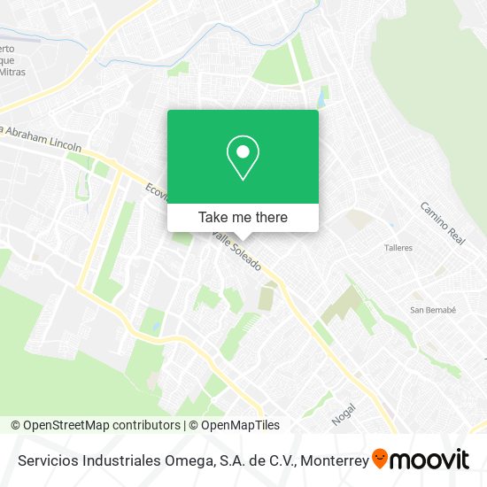 Mapa de Servicios Industriales Omega, S.A. de C.V.