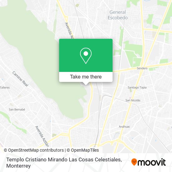 Mapa de Templo Cristiano Mirando Las Cosas Celestiales