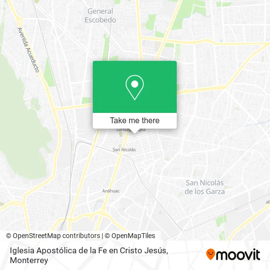 Mapa de Iglesia Apostólica de la Fe en Cristo Jesús
