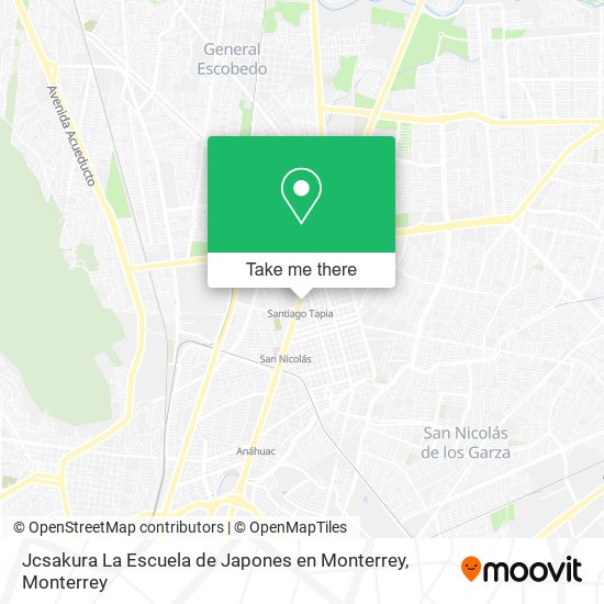 Jcsakura La Escuela de Japones en Monterrey map