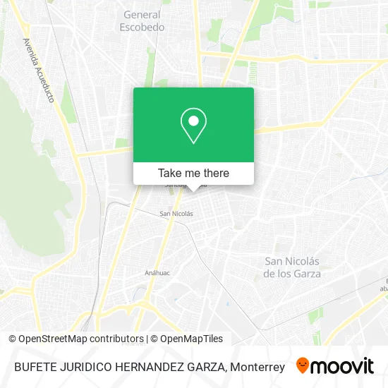 BUFETE JURIDICO HERNANDEZ GARZA map