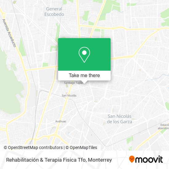 Mapa de Rehabilitación & Terapia Fisica Tfo