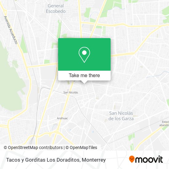 Tacos y Gorditas Los Doraditos map