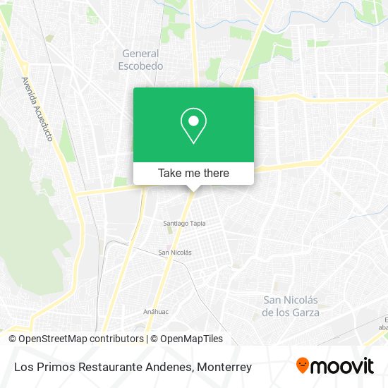 Los Primos Restaurante Andenes map